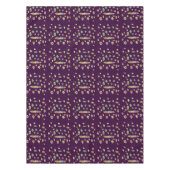 Paarse verrukking met gemengde kleurpatronen erop tafelkleed (Voorkant)