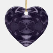 Paarse Versiering Keramisch Ornament (Achterkant)