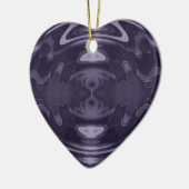 Paarse Versiering Keramisch Ornament (Links)