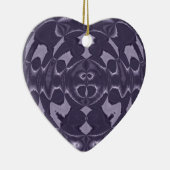 Paarse Versiering Keramisch Ornament (Rechts)
