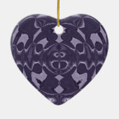 Paarse Versiering Keramisch Ornament (Achterkant)