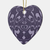 Paarse Versiering Keramisch Ornament (Links)