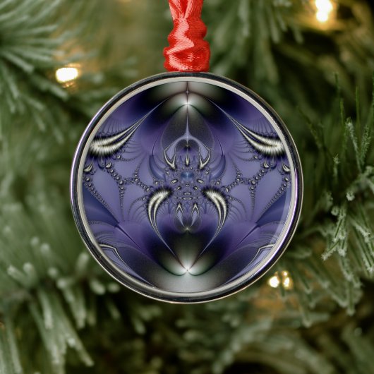 Paarse Versiering Metalen Ornament (Boom)