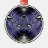 Paarse Versiering Metalen Ornament (Voorkant)