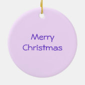 Paarse versierronde winterbomen keramisch ornament (Achterkant)