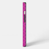 Paarse Verticale Chevron iPhone Hoesje (Linkerkant)