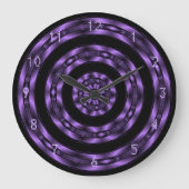 Paarse verticale wandklok (Voorkant)