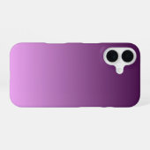 Paarse vervaging iPhone 16 hoesje (Achterkant horizontaal)