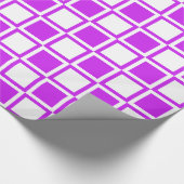 Paarse Vet Mod Vierkanten Cadeaupapier (Hoek)