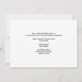 Paarse Veterinaire School Afstudeerfeest Kaart (Achterkant)