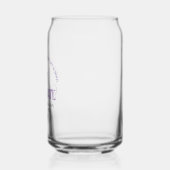 Paarse Veterinaire School Afstuderen Gepersonalise Blikvorm Glas (Links)