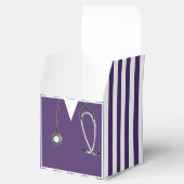 Paarse vetorecht bedankdoosjes (Geopend)