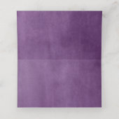 Paarse vetplanten bloemenbruiloft plaats kaart plaatskaartje (Binnenkant ongevouwen)