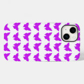 Paarse vette vlinder Case-Mate iPhone case (Achterkant (horizontaal))