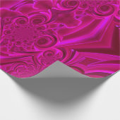 Paarse Vibrant Swirl wikkelpapier Cadeaupapier (Hoek)