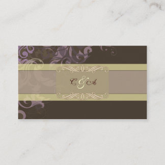 Paarse Victoria Wedding place card Plaatskaartje