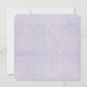 paarse Victoriaans bruiloft Wederewal Kaart (Achterkant)