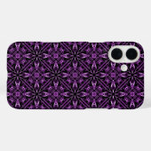 Paarse Victoriaans fractal Case-Mate iPhone Case (Achterkant (horizontaal))