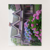 Paarse Victoriaanse Cottage - Martha's Vineyard Legpuzzel (Verticaal)