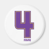 Paarse Vier mag Magneet (Voorkant)