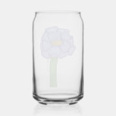 Paarse Vierkante Bloem Blikvorm Glas (Achterkant)