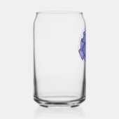 Paarse Vierkante Bloem Blikvorm Glas (Rechts)