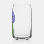 Paarse Vierkante Bloem Blikvorm Glas (Links)