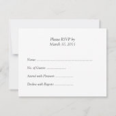 Paarse Vierkanten RSVP-kaart RSVP Kaartje (Achterkant)