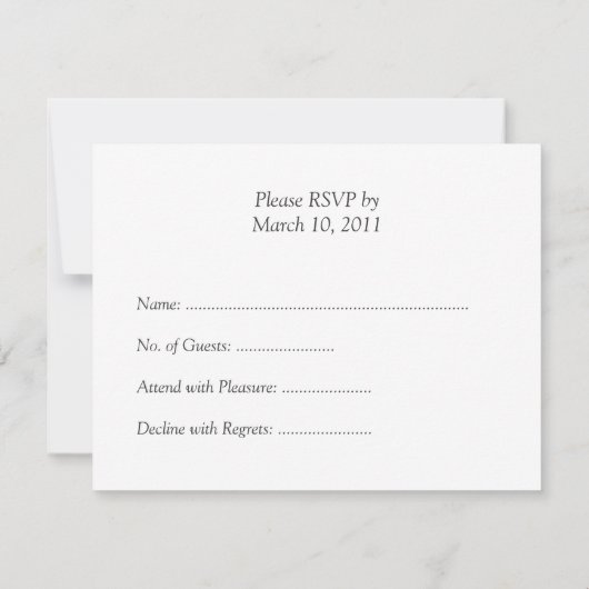 Paarse Vierkanten RSVP-kaart RSVP Kaartje (Achterkant)