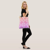 Paarse Vierkanten  Tote Bag (Op model)