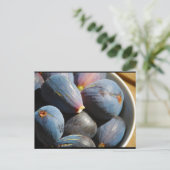 Paarse Vijgenfruit in Kom Briefkaart (Staand voorkant)