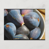 Paarse Vijgenfruit in Kom Briefkaart (Voorkant)