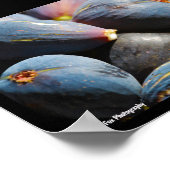 Paarse Vijgenfruit in Kom Poster (Hoek)