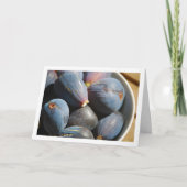 Paarse vijgenvrucht in kom kaart (Voorkant)