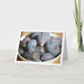 Paarse vijgenvrucht in kom kaart (Voorkant)