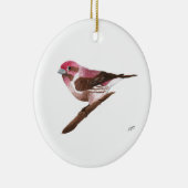 Paarse Vink Keramisch Ornament (Rechts)