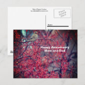 Paarse vinken briefkaart (Voorkant / Achterkant)