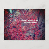 Paarse vinken briefkaart (Voorkant)