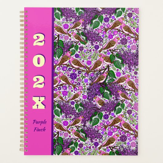 Paarse vinken, Lilacs - NH State Bird and Flower Planner (Voorkant)