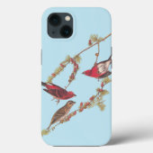 Paarse vinken van Audubon Case-Mate iPhone Case (Achterkant)
