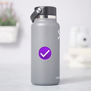 Paarse Vinkje Sticker