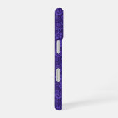 Paarse Vintage Damast Patroon iPhone 16 Hoesje (Rechterkant)