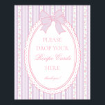 Paarse Vintage Fantasie Bloemrijke Recept Delen Poster<br><div class="desc">Een charmante mix van vintage elegantie en speelse femininiteit, deze feestdecoratiecollectie bevat zachte preppy bloemen gecombineerd met delicate coquette strikken. Ontworpen om tijdloos en toch fris aan te voelen, voegt elk onderdeel een zoete, gepolijste touch toe aan uw feest. ★ Laat me u helpen bij het plannen van uw volgende...</div>