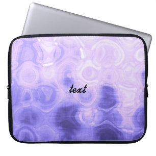 Paarse Vintage Retro Glamour Mode Cirkel Kunst Laptop Sleeve