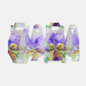  Paarse Viola Bloemen Trouwtaart Favoriete Doos Bedankdoosjes (Uitgevouwen)