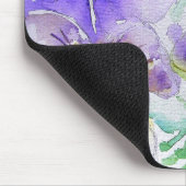 Paarse Viola Floral-bloemen Computer Mouse Mat Pad Muismat (Hoek)