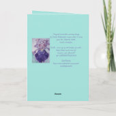 Paarse Viola Pansy Waterverf Schilderkaart Kaart (Achterkant)