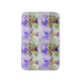 Paarse Viola Waterverf Johnny springt met Bath Mat (Voorkant Verticaal)
