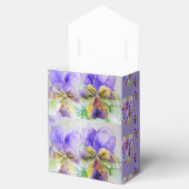 Paarse Viola Waterverf Partij Cake Favor Box Bedankdoosjes (Geopend)