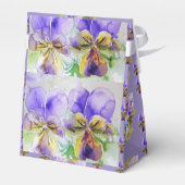 Paarse Viola Waterverf Partij Cake Favor Box Bedankdoosjes (Achterkant)